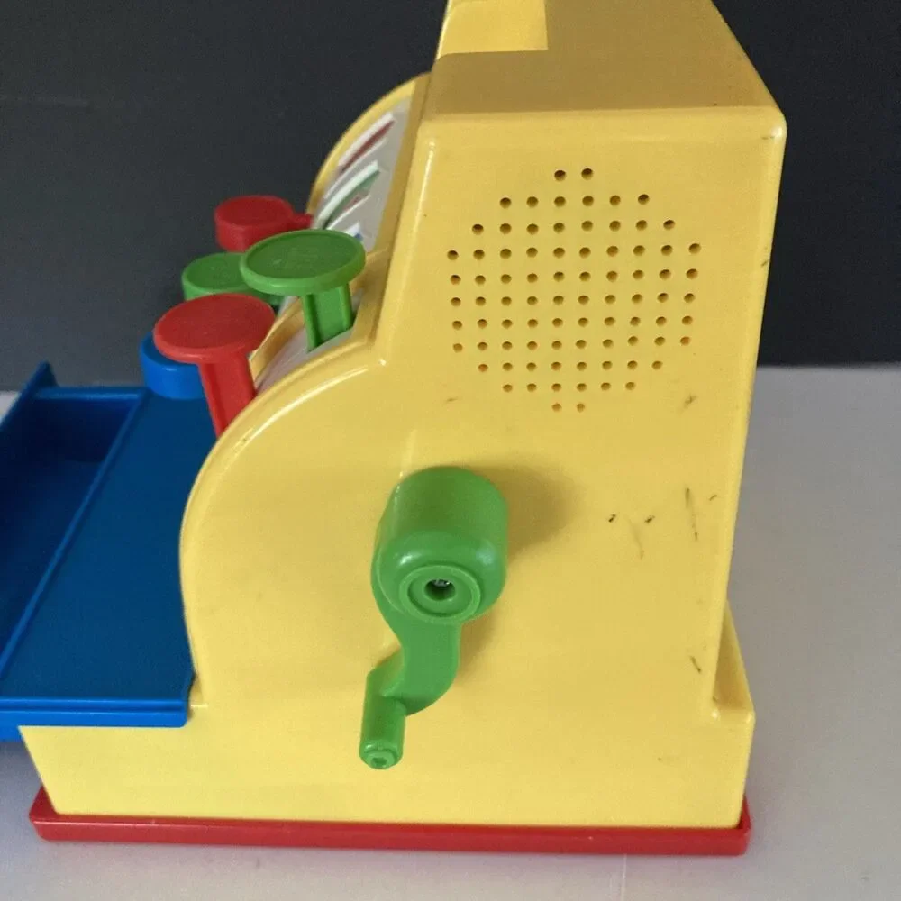 Fisher-Price Classics Cash Register Tested Working Toy Pretend Play 2002 Vintage